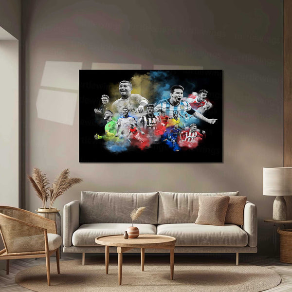 Beautiful Football – Metal Frame | Artistic Football Wall Poster | Stylish Game-Inspired Decor for Fans & Players - TURTLEWINGS 