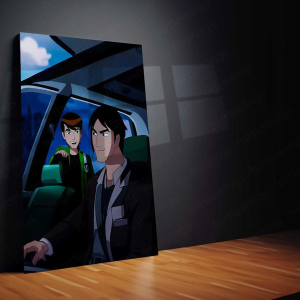 Anime Metal Poster | Ben 10 Metal Poster | Alien Hero Wall Art for Kids & Fans - TURTLEWINGS 