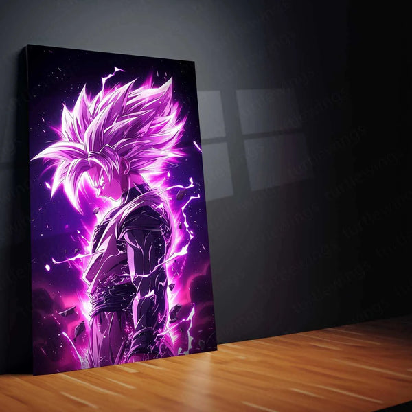 Black Goku Metal Poster – Dragon Ball Z Super Saiyan Art | Powerful Anime Decor 2 - TURTLEWINGS 