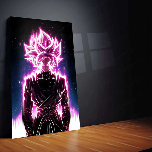 Black Goku Metal Poster – Dragon Ball Z Super Saiyan Art | Powerful Anime Decor 8 - TURTLEWINGS 