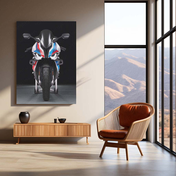 LED | 🏁 BMW M 1000 RR Black Superbike Neon LED Metal Poster | Racing Power Wall Art