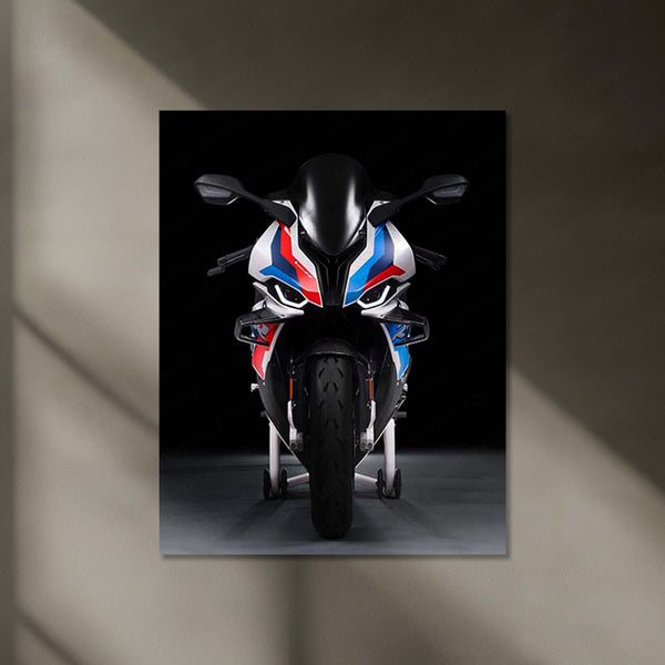 LED | 🏁 BMW M 1000 RR Black Superbike Neon LED Metal Poster | Racing Power Wall Art