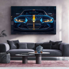 BMW Racing Neon LED Metal Poster â Motorsport-Inspired Wall Art for Speed Enthusiasts - TURTLEWINGS 