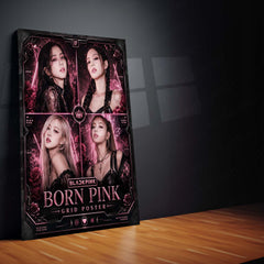 BLACKPINK – Born Pink Grid Poster | K-Pop Girl Group Metal Frame | Premium BLACKPINK Wall Art by TurtleWings
