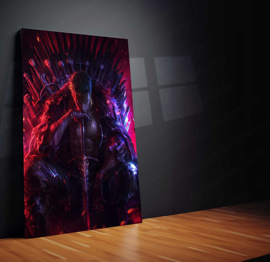Anime Metal Poster | Berserk Metal Poster | Guts Dark Fantasy Anime Wall Art | Epic Manga Decor