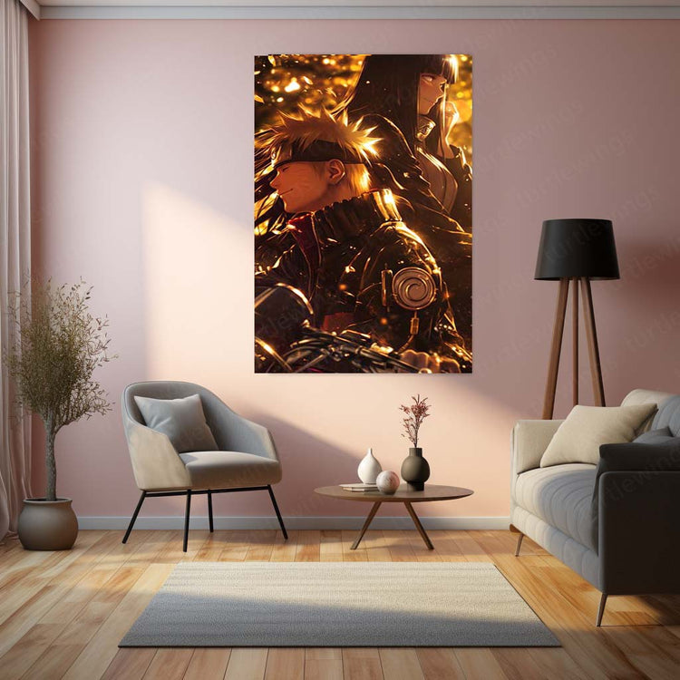 Anime Metal Poster | Naruto Uzumaki Metal Poster | Believe It! Ninja Legend Wall Art | Anime Room Decor