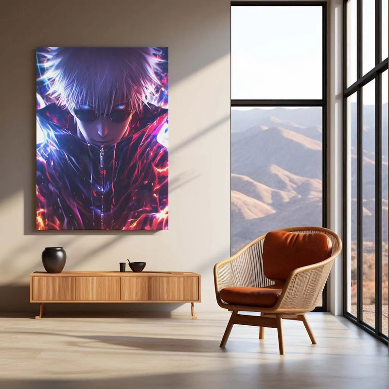 Anime Metal Poster | Goku Metal Poster – Iconic Dragon Ball Z Art | Powerful Super Saiyan Wall Decor - TURTLEWINGS 