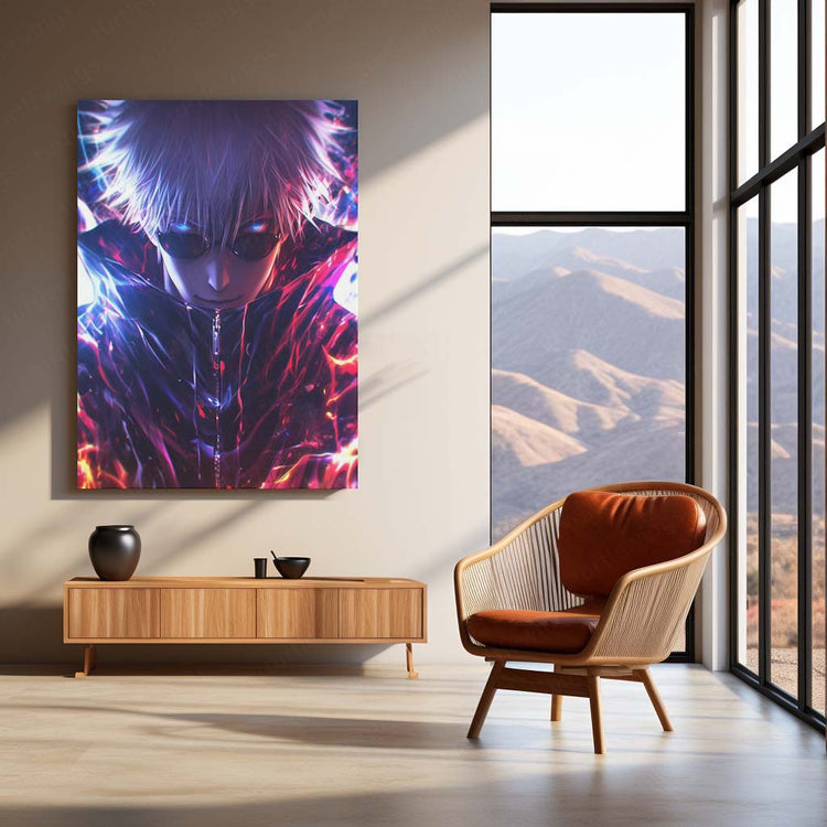 Anime Metal Poster | Goku Metal Poster – Iconic Dragon Ball Z Art | Powerful Super Saiyan Wall Decor