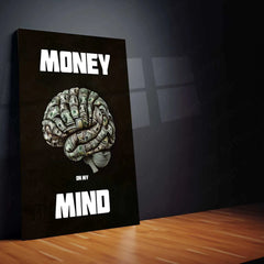 Brain Quote Copy Portrait Metal Poster | Motivational & Inspirational Wall Art | Mindset Decor - TURTLEWINGS 