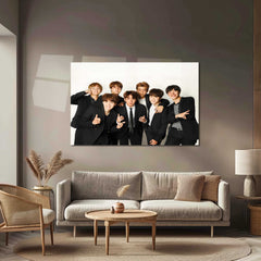BTS-2 – Metal Frame | Iconic K-Pop Wall Art | Stylish Poster for BTS Army & Korean Pop Fans - TURTLEWINGS 