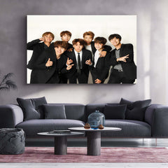 BTS-2 – Metal Frame | Iconic K-Pop Wall Art | Stylish Poster for BTS Army & Korean Pop Fans - TURTLEWINGS 