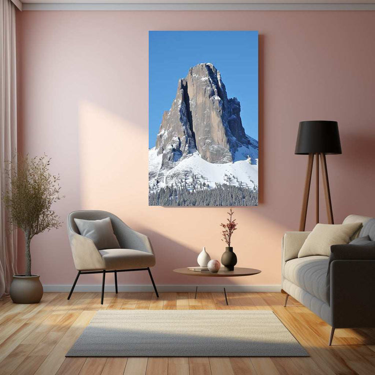 Snow Mountains Metal Print - TURTLEWINGS 