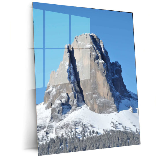 Snow Mountains Metal Print - TURTLEWINGS 
