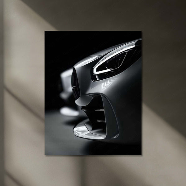 LED | 🚘 Mercedes AMG Neon LED Metal Poster | Luxury Performance Car Wall Art