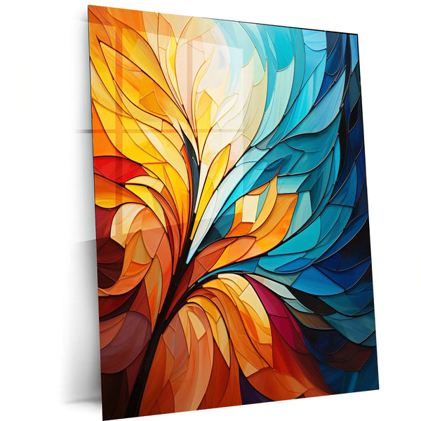 Abstract art metal poster 1 - TURTLEWINGS 