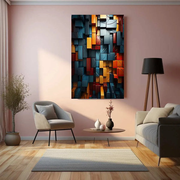 Abstract art metal poster 2 - TURTLEWINGS 