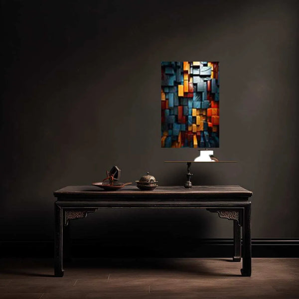 Abstract art metal poster 2 - TURTLEWINGS 