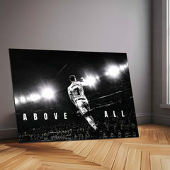 Cristiano Ronaldo – Above All Metal Poster CR7 Legacy Wall Art | Football Greatness Motivation Metal Frame