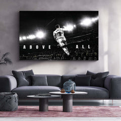 Cristiano Ronaldo – Above All Metal Poster CR7 Legacy Wall Art | Football Greatness Motivation Metal Frame