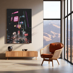🏙️ Cityscape Metal Frame Poster | Urban Wall Art for Modern Homes & Offices 01 - TURTLEWINGS 