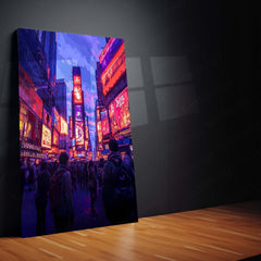 🏙️ Cityscape Metal Frame Poster | Urban Wall Art for Modern Homes & Offices 03 - TURTLEWINGS 