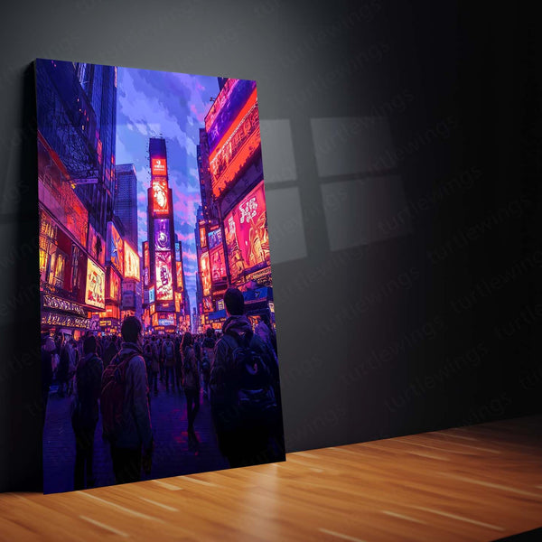 🏙️ Cityscape Metal Frame Poster | Urban Wall Art for Modern Homes & Offices 03 - TURTLEWINGS 