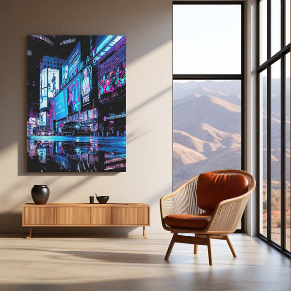 🏙️ Cityscape Metal Frame Poster | Urban Wall Art for Modern Homes & Offices 04 - TURTLEWINGS 