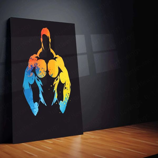 Precision Shop Fitness Business Logo Metal Poster – Bold & Motivational Gym Decor - TURTLEWINGS 