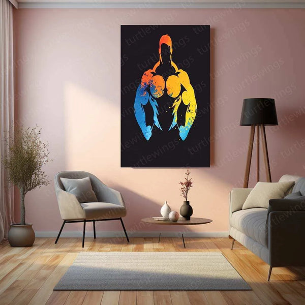 Precision Shop Fitness Business Logo Metal Poster – Bold & Motivational Gym Decor - TURTLEWINGS 