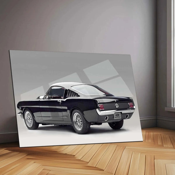 Car Metal Poster | 1965 Ford Mustang Fastback Metal Poster – Classic Muscle Car Wall Art - TURTLEWINGS 
