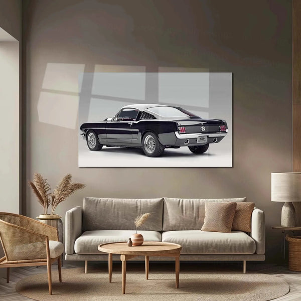 Car Metal Poster | 1965 Ford Mustang Fastback Metal Poster – Classic Muscle Car Wall Art - TURTLEWINGS 