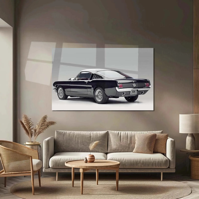 Car Metal Poster | 1965 Ford Mustang Fastback Metal Poster – Classic Muscle Car Wall Art - TURTLEWINGS 