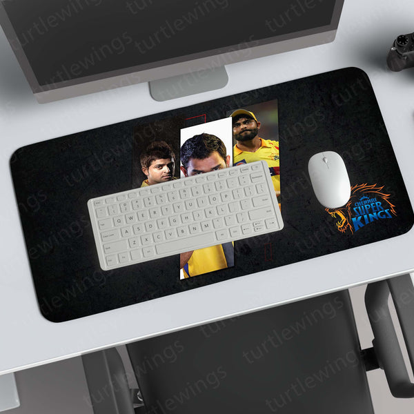 M S Dhoni Deskmat – Mouse Pad for Office & Gaming | Smooth Surface, Non-Slip Base, Premium Print