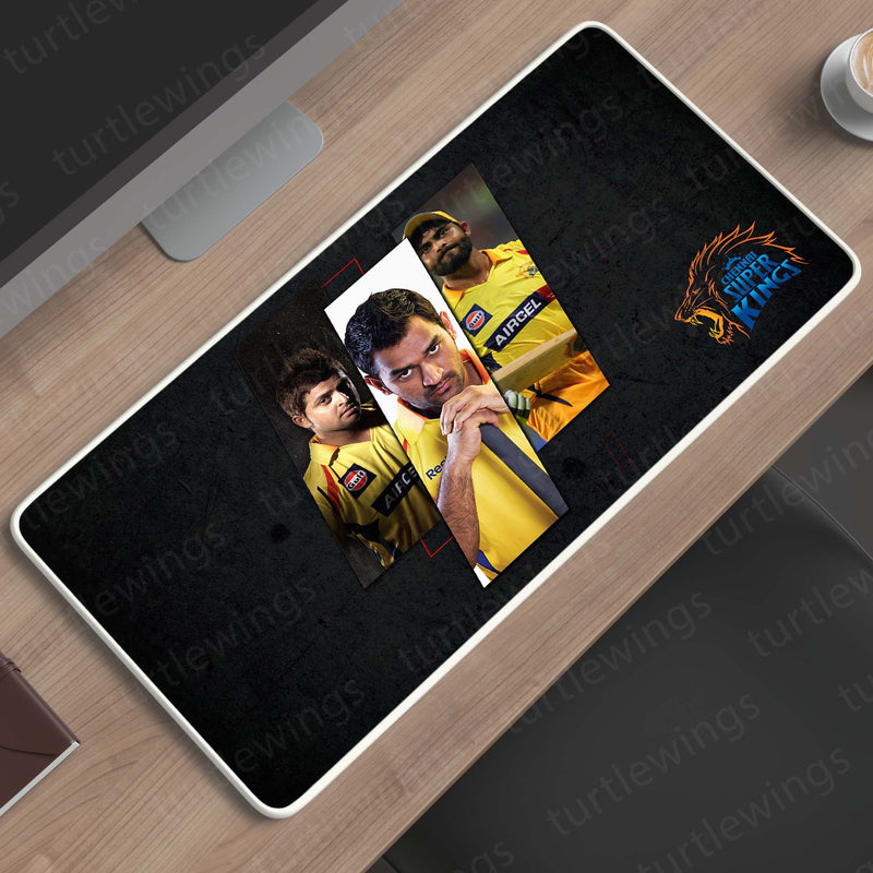 M S Dhoni Deskmat – Mouse Pad for Office & Gaming | Smooth Surface, Non-Slip Base, Premium Print