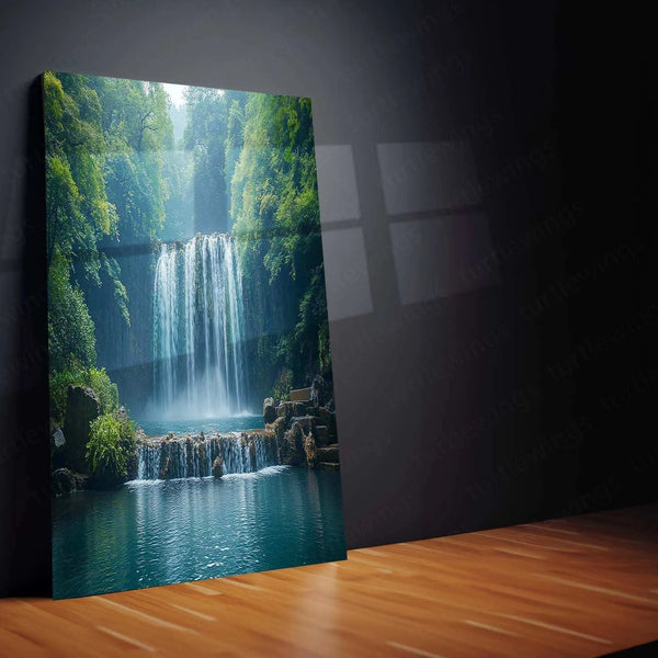 Vastu Collection - Waterfall Metal Frames for Serenity and Abundance 1 - TURTLEWINGS 