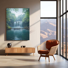 Vastu Collection - Waterfall Metal Frames for Serenity and Abundance 1