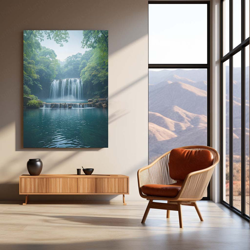Vastu Collection - Waterfall Metal Frames for Serenity and Abundance 1
