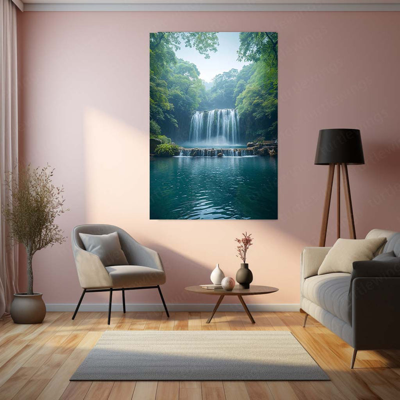 Vastu Collection - Waterfall Metal Frames for Serenity and Abundance 1