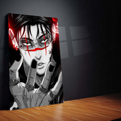 Anime Metal Poster Set of 3 | Choso Red Aesthetic Jujutsu Kaisen Triptych Wall Art