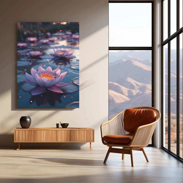 Vastu Collection - Lotus Metal Frames for Prosperity and Harmony 1 - TURTLEWINGS 