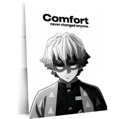 Anime Metal Poster | Zenitsu Agatsuma – Demon Slayer | Anime Growth Mindset Metal Frame