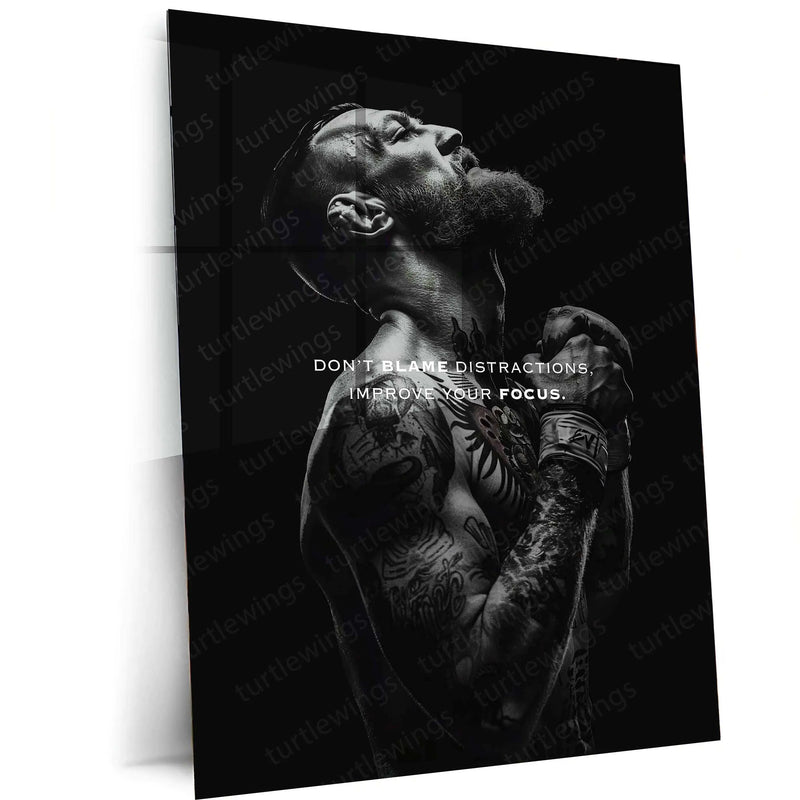 Conor McGregor Quote Metal Poster – Motivational MMA Wall Art - TURTLEWINGS 