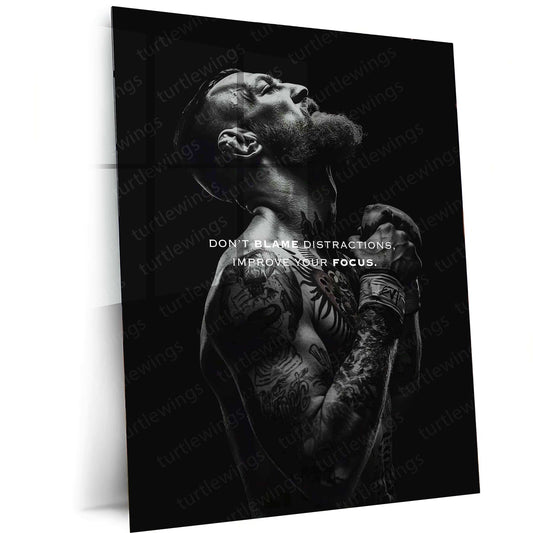 Conor McGregor Quote Metal Poster – Motivational MMA Wall Art - TURTLEWINGS 