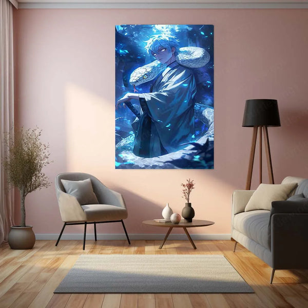 Anime Metal Poster |  Mitsuki Metal Poster | Boruto: Naruto Next Generations Wall Art | Serpent Sage Anime Decor