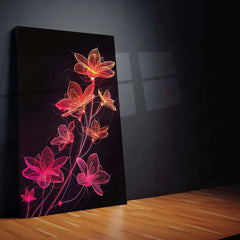 Minimalist Floral Line Art – Elegant Metal Poster - TURTLEWINGS 