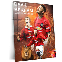 Sports | David Beckham Metal Poster – Iconic Football Legend Wall Art - TURTLEWINGS 