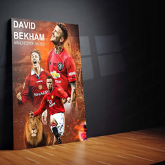 Sports | David Beckham Metal Poster – Iconic Football Legend Wall Art - TURTLEWINGS 