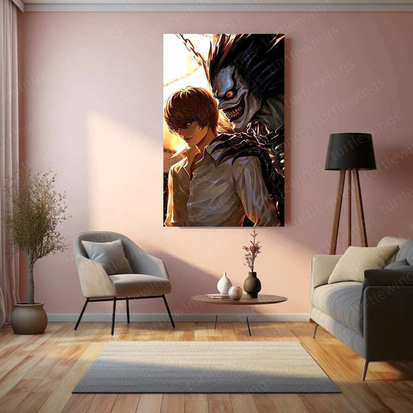 Death Note Metal Poster – The Battle of Wits - TURTLEWINGS 
