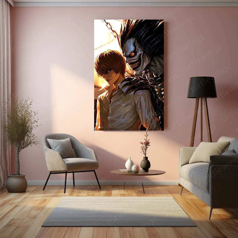 Death Note Metal Poster – The Battle of Wits - TURTLEWINGS 