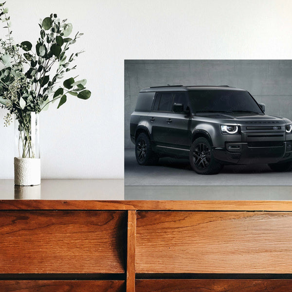 Defender Neon LED Metal Frame â Bold and Rugged Wall Art for Off-Road Enthusiasts 1 - TURTLEWINGS 